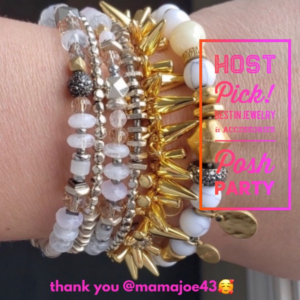 Stella & Dot | Retired Mixed Metal Bangle Wrap Keely Bracelet
